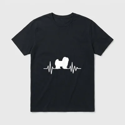 Havaneser Puls T-Shirt – Klassisches T-Shirt in Schwarz