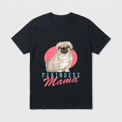Pekinese Mama Hundebesitzer Pekinese T-Shirt – Klassisches T-Shirt in Schwarz