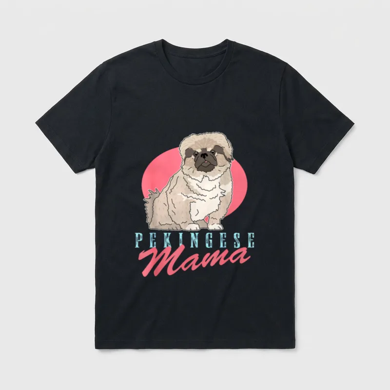 Pekinese Mama Hundebesitzer Pekinese T-Shirt – Klassisches T-Shirt in Schwarz