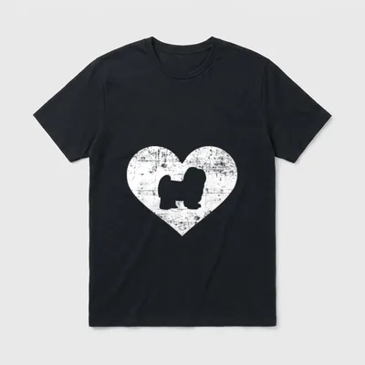 Havaneser Herz T-Shirt – Klassisches T-Shirt in Schwarz