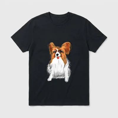 Papillon Hund T niedliche T-Shirt – Klassisches T-Shirt in Schwarz