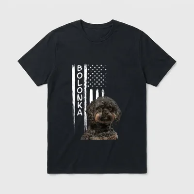 Portrait eines Bolonka Hund T-Shirt – Klassisches T-Shirt in Schwarz