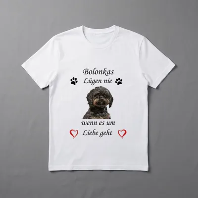 Bolonka Hunde lügen nie T-Shirt – Klassisches T-Shirt in Schwarz