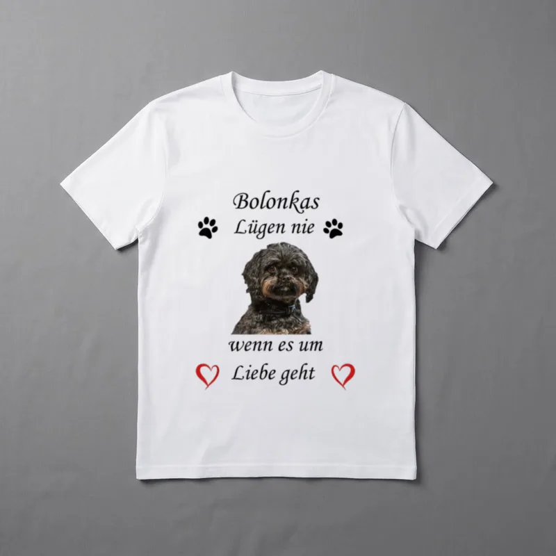 Bolonka Hunde lügen nie T-Shirt – Klassisches T-Shirt in Schwarz