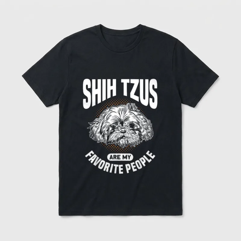 Shih Tzus sind meine T-Shirt – Klassisches T-Shirt in Schwarz