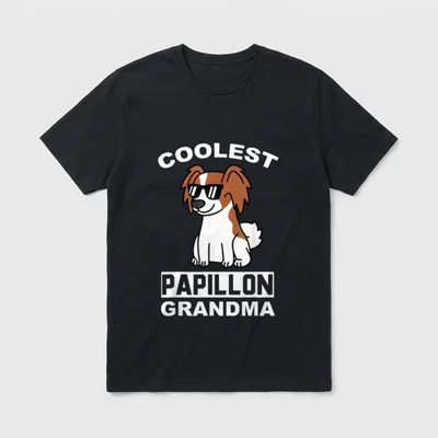 oma papillon hund T-Shirt – Klassisches T-Shirt in Schwarz