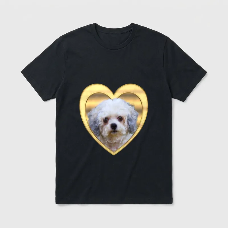 Bolonka Bolonka Hund Bolonka T-Shirt 0264 – Klassisches T-Shirt in Schwarz