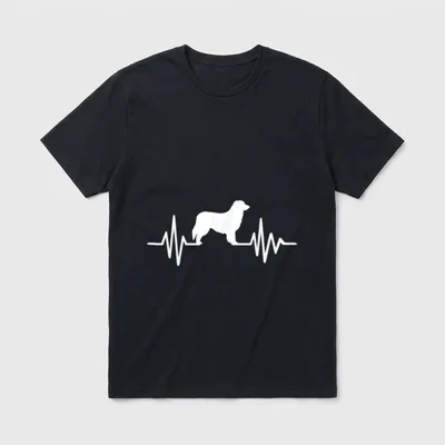 Hovawart Herzschlag T-Shirt – Klassisches T-Shirt in Schwarz