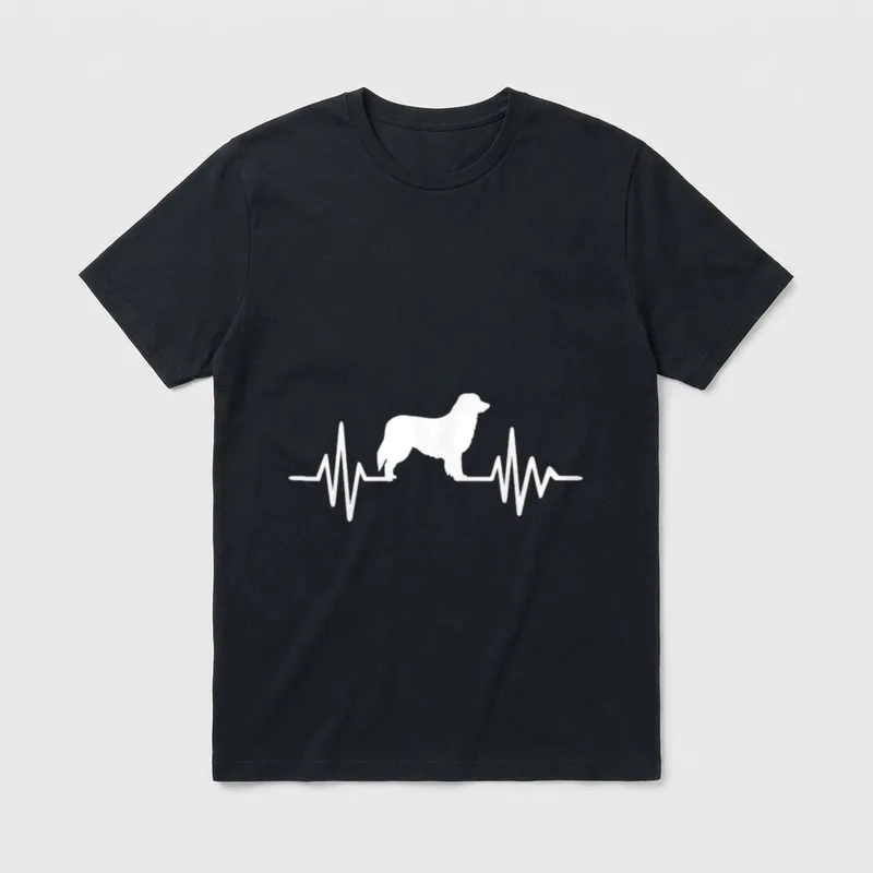 Hovawart Herzschlag T-Shirt – Klassisches T-Shirt in Schwarz