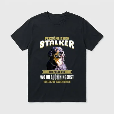 Hovawart Hovawart Hund T-Shirt 0010 – Klassisches T-Shirt in Schwarz