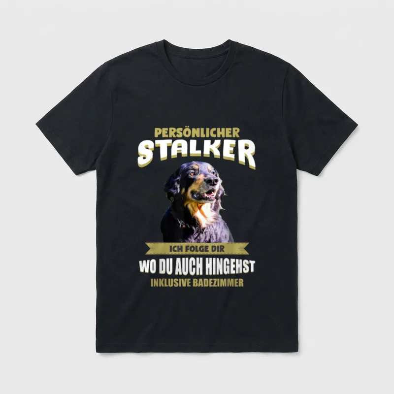 Hovawart Hovawart Hund T-Shirt 0010 – Klassisches T-Shirt in Schwarz