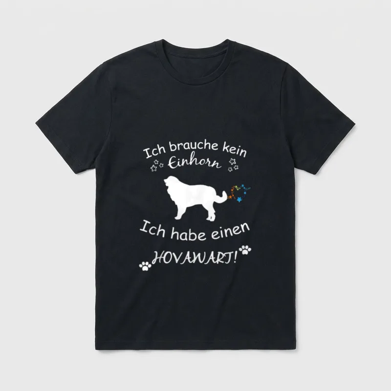 Hovawart Hovawart Hund T-Shirt 0011 – Klassisches T-Shirt in Schwarz