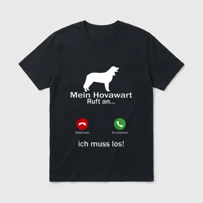 Aufruf an Haustierliebhaber Hovawart T-Shirt – Klassisches T-Shirt in Schwarz
