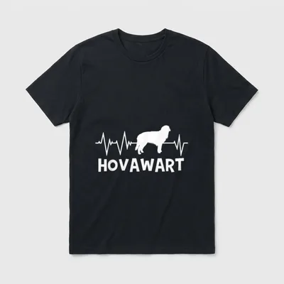 Tolles Hovawart Herzschlag-Hunde-Design T-Shirt – Klassisches T-Shirt in Schwarz