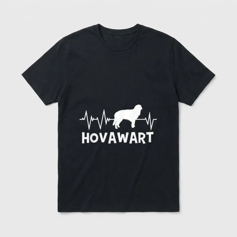 Tolles Hovawart Herzschlag-Hunde-Design T-Shirt – Klassisches T-Shirt in Schwarz