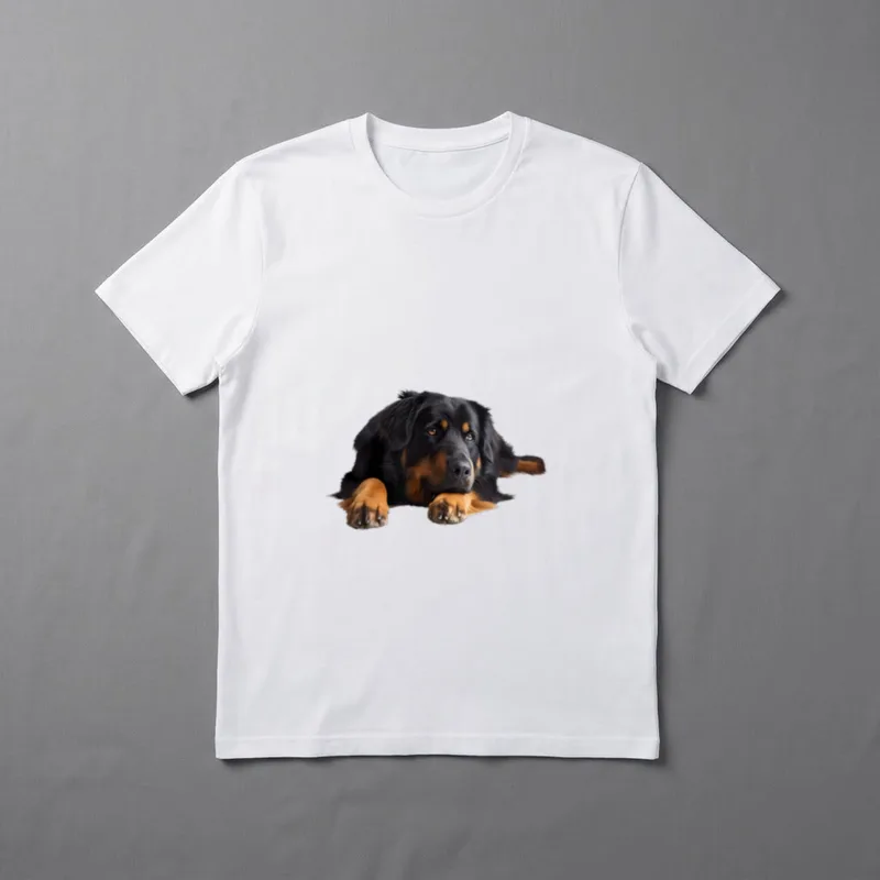 Lazy Hovawart T-Shirt – Klassisches T-Shirt in Schwarz