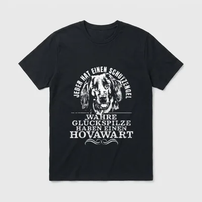 Wahre Glückspilze Haben Hovawart T-Shirt – Klassisches T-Shirt in Schwarz