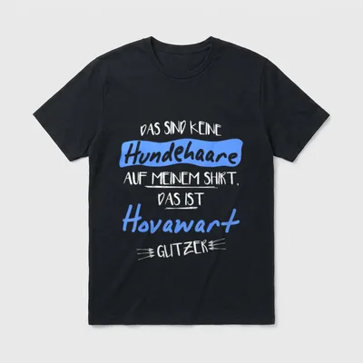 Das sind keine Hundehaare Hovawart T-Shirt – Klassisches T-Shirt in Schwarz