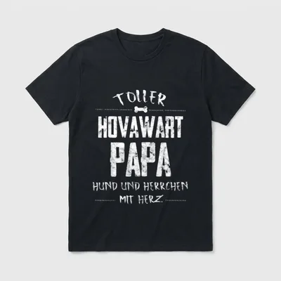 Toller Hovawart Papa T-Shirt – Klassisches T-Shirt in Schwarz