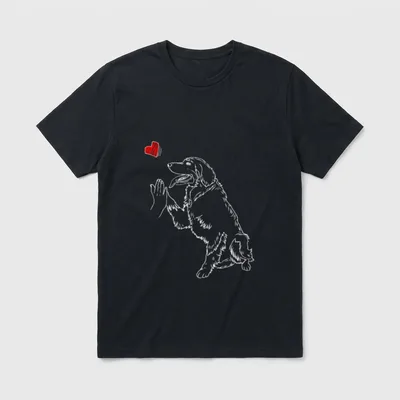 Hovawart Liebe Hovihalter Hofhund T-Shirt – Klassisches T-Shirt in Schwarz
