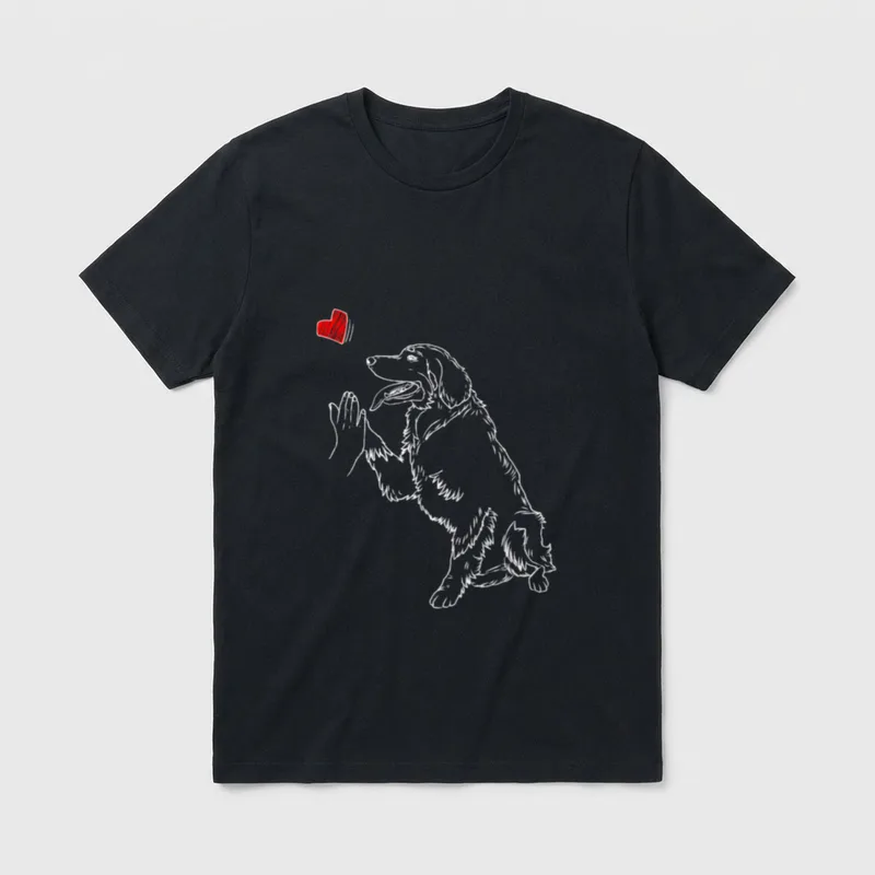 Hovawart Liebe Hovihalter Hofhund T-Shirt – Klassisches T-Shirt in Schwarz