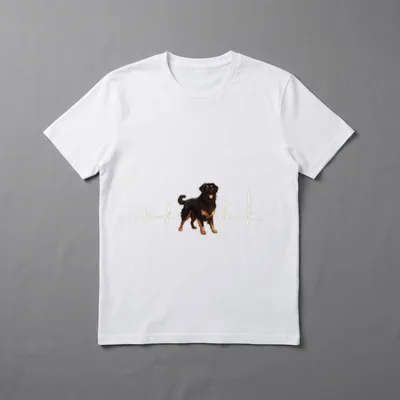 Herzschlag Hovawart besitzer Bauernhund T-Shirt – Klassisches T-Shirt in Schwarz