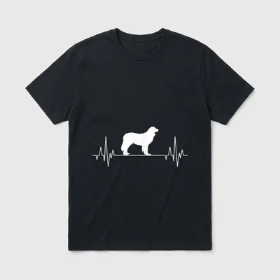 Hovawart Herzschlag EKG Hunde T-Shirt – Klassisches T-Shirt in Schwarz