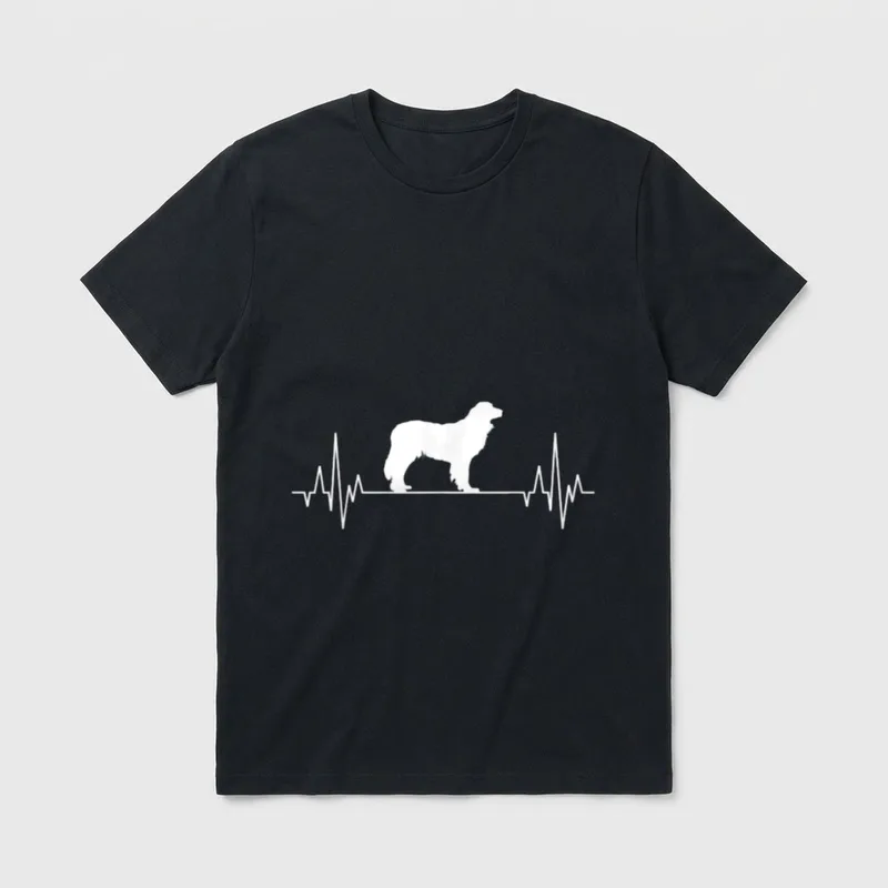 Hovawart Herzschlag EKG Hunde T-Shirt – Klassisches T-Shirt in Schwarz