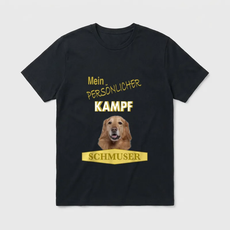 Persönlicher Kampf Schmuser Hovawart T-Shirt – Klassisches T-Shirt in Schwarz