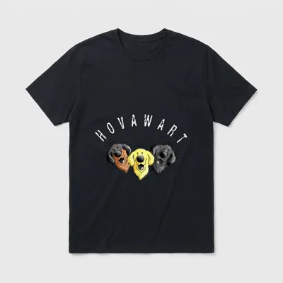 Happy Hovawart T I T-Shirt – Klassisches T-Shirt in Schwarz