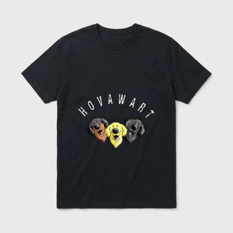 Happy Hovawart T I T-Shirt – Klassisches T-Shirt in Schwarz