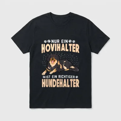 Nur Hovihalter sind richtige T-Shirt – Klassisches T-Shirt in Schwarz