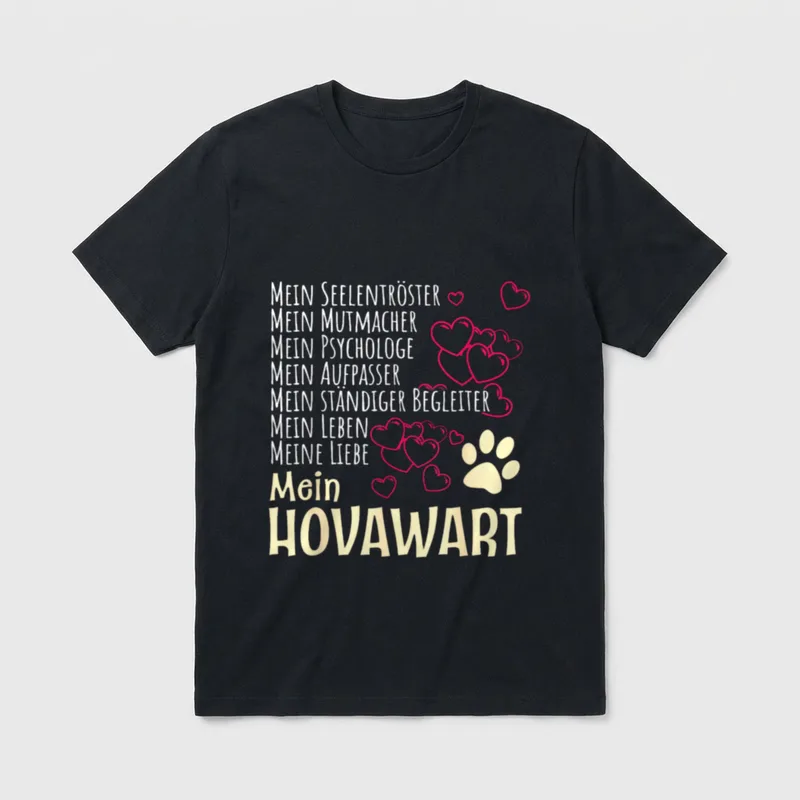 Bekleidung Hunde Besitzer Spruch T-Shirt 0053 – Klassisches T-Shirt in Schwarz
