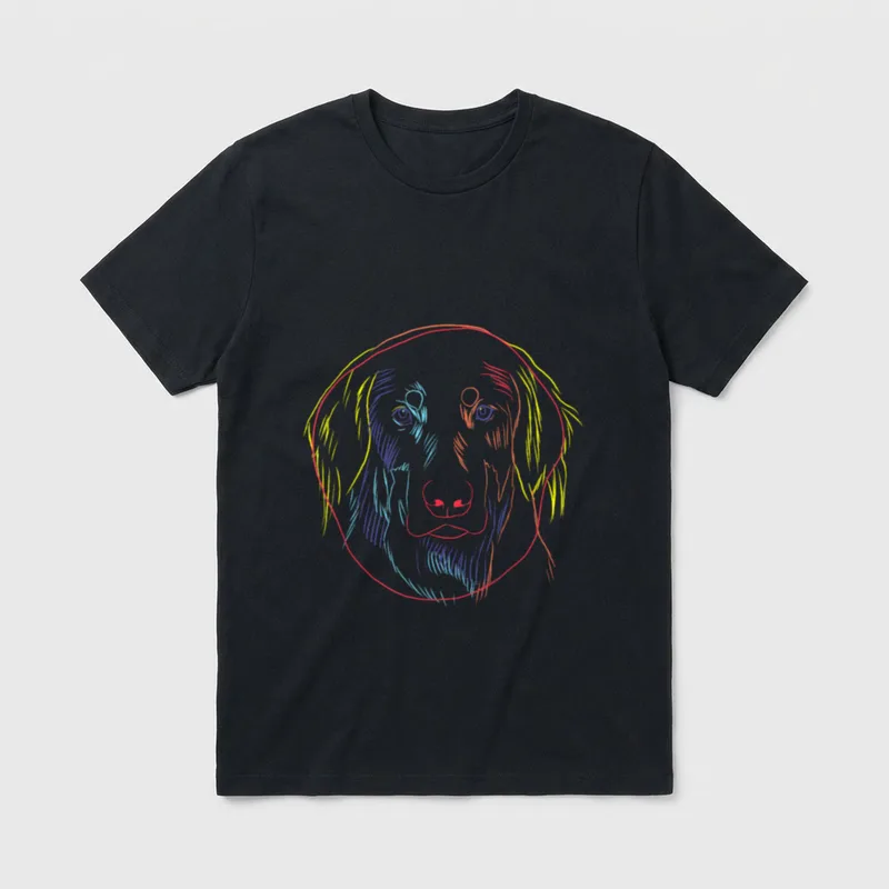 Hovawart Hund T-Shirt 0055 – Klassisches T-Shirt in Schwarz