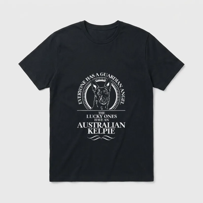 Australian Kelpie Guardian Schutzengel T-Shirt – Klassisches T-Shirt in Schwarz