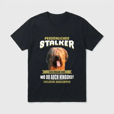 Briard Briard Hund Weitere Hütehunde T-Shirt – Klassisches T-Shirt in Schwarz