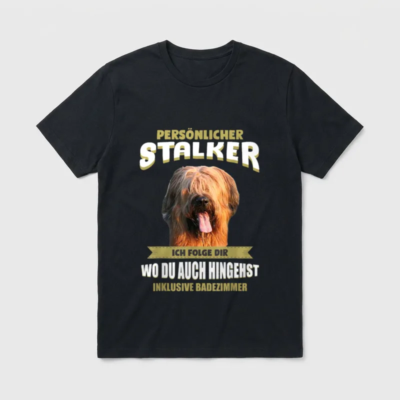 Briard Briard Hund Weitere Hütehunde T-Shirt – Klassisches T-Shirt in Schwarz