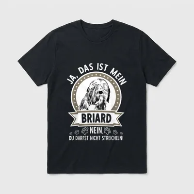 Briard Besitzer Hund Nicht T-Shirt – Klassisches T-Shirt in Schwarz