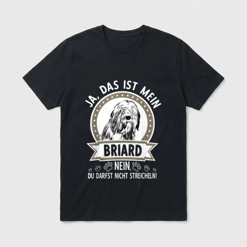 Briard Besitzer Hund Nicht T-Shirt – Klassisches T-Shirt in Schwarz