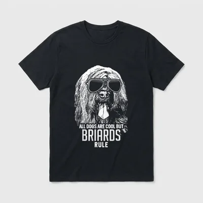 Dogs are Cool But T-Shirt – Klassisches T-Shirt in Schwarz