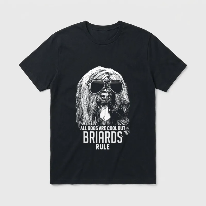 Dogs are Cool But T-Shirt – Klassisches T-Shirt in Schwarz