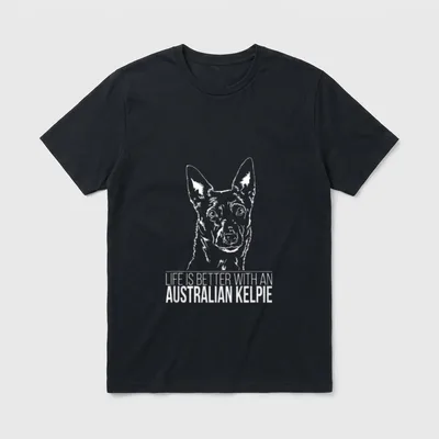 Australian Kelpie life is T-Shirt – Klassisches T-Shirt in Schwarz