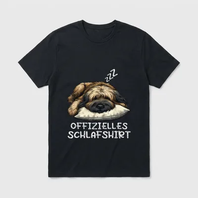 Offizielles Schlafshirt Briard Hund T-Shirt – Klassisches T-Shirt in Schwarz