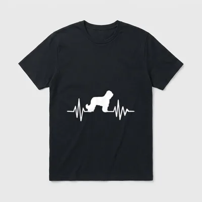 Briard Herzschlag T-Shirt – Klassisches T-Shirt in Schwarz