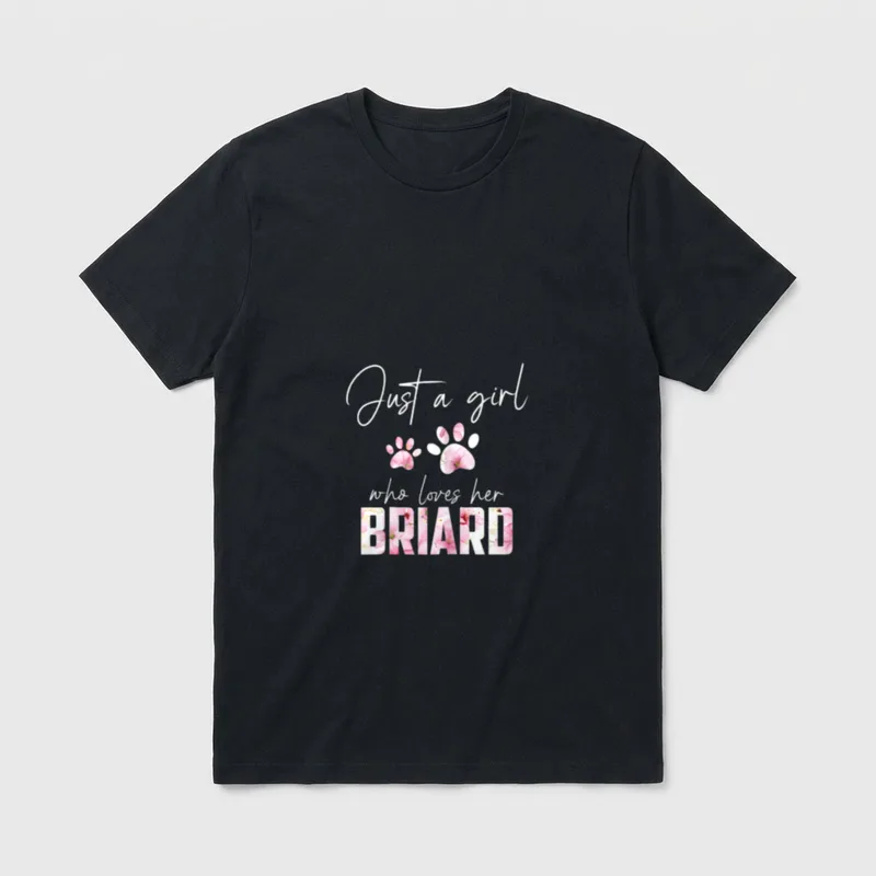 Just a girl who loves T-Shirt – Klassisches T-Shirt in Schwarz