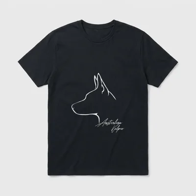 Wilsigns Australian Kelpie T-Shirt – Klassisches T-Shirt in Schwarz