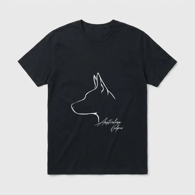 Wilsigns Australian Kelpie T-Shirt – Klassisches T-Shirt in Schwarz