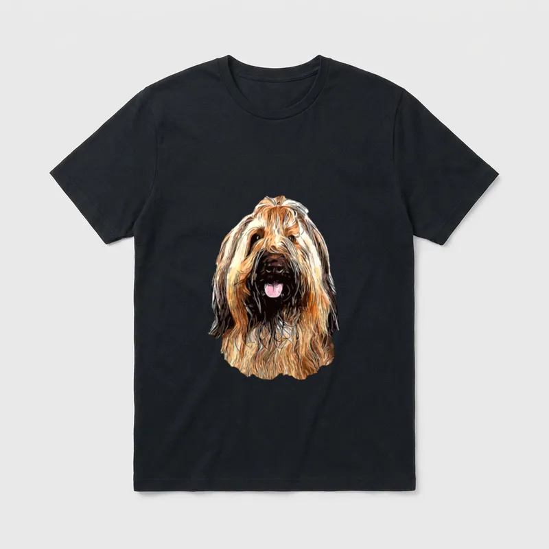 Briard Weitere Hütehunde T-Shirt – Klassisches T-Shirt in Schwarz