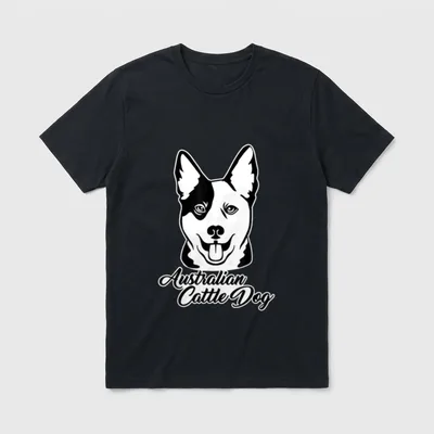 Australian Cattle Dog T-Shirt 0047 – Klassisches T-Shirt in Schwarz