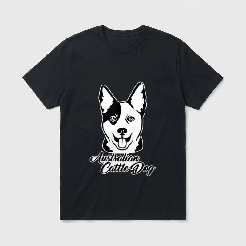 Australian Cattle Dog T-Shirt 0047 – Klassisches T-Shirt in Schwarz